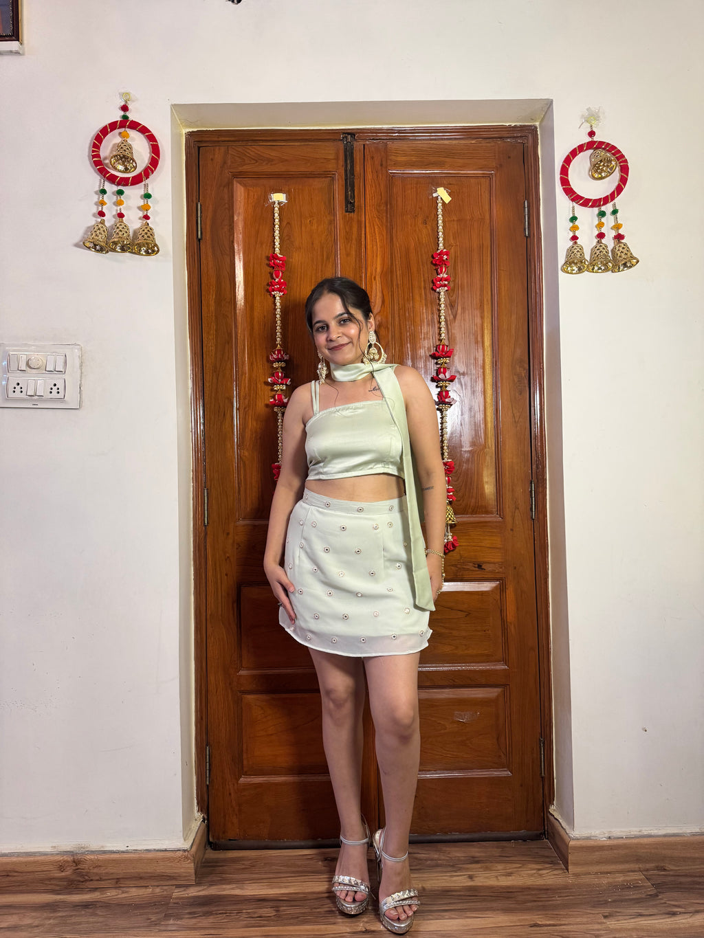 Poo's Pista 3 Piece Short Skirt Set
