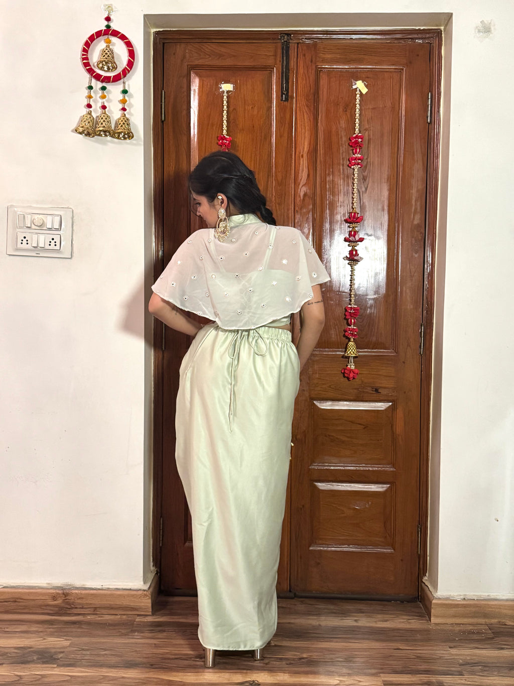 Pista Long Slit Skirt