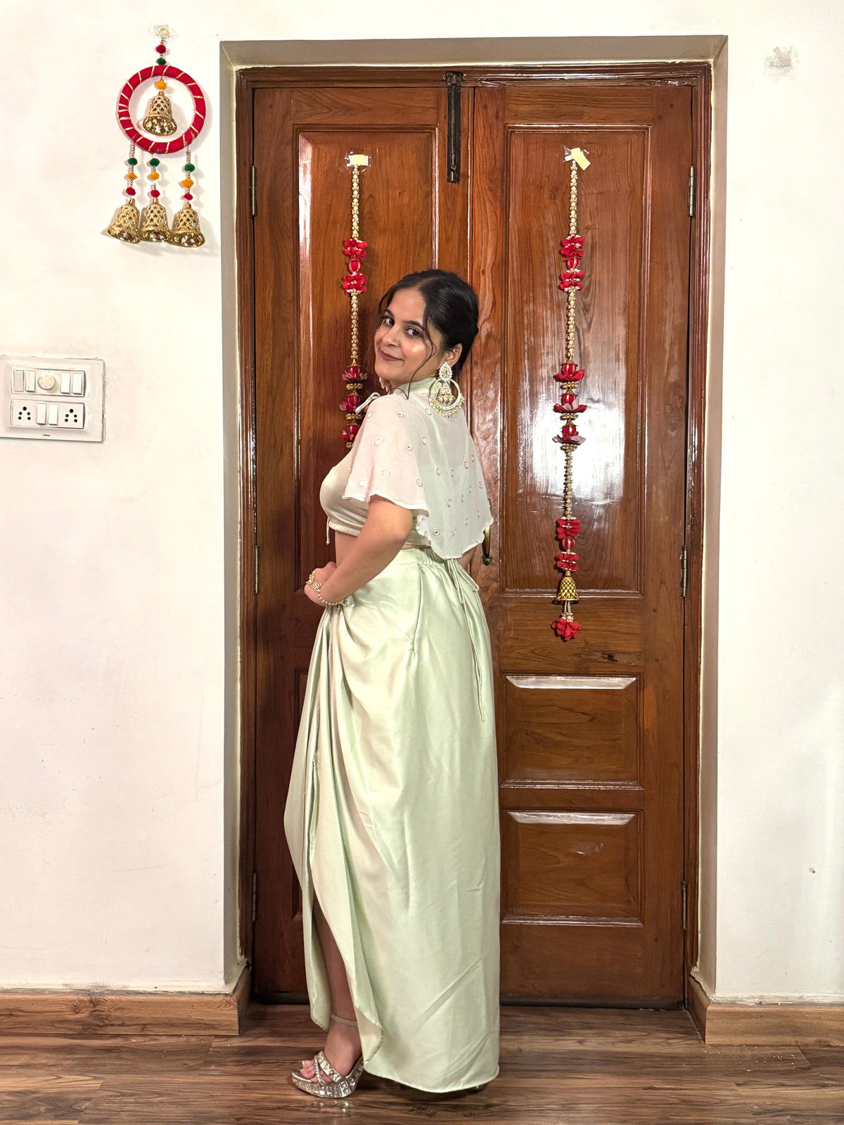 Pista Long Slit Skirt