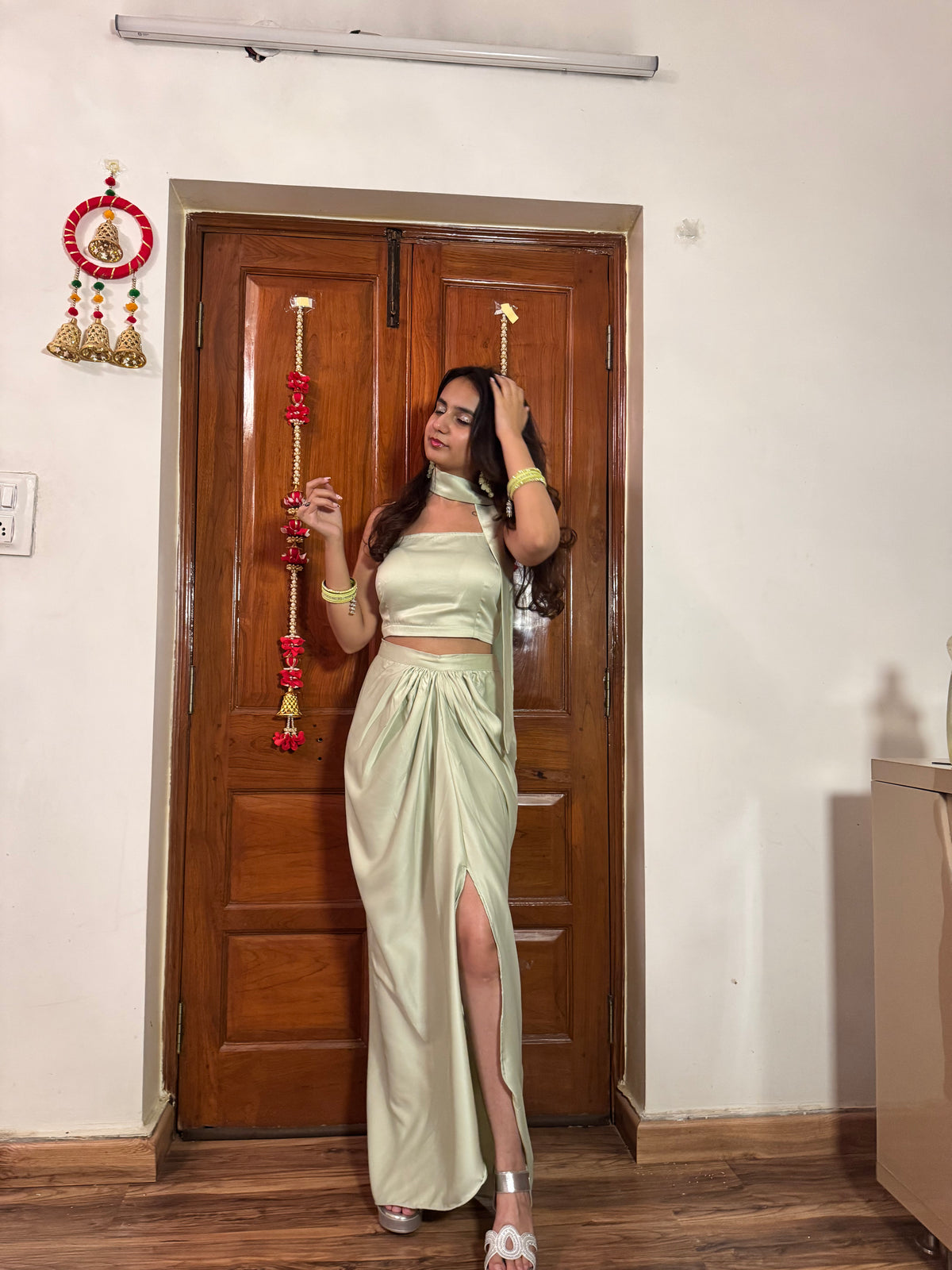 Poo's Pista 3 Piece Long Skirt Set