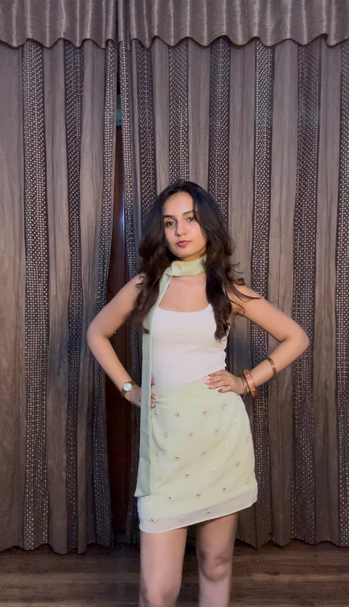Pista Kulfi Skirt