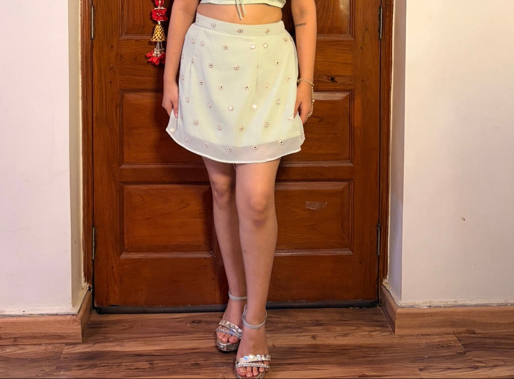 Pista Kulfi Skirt